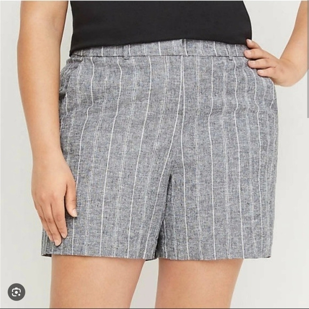 Lane Bryant womens casual short linen stripped 20 vacation Vacation Y2k
